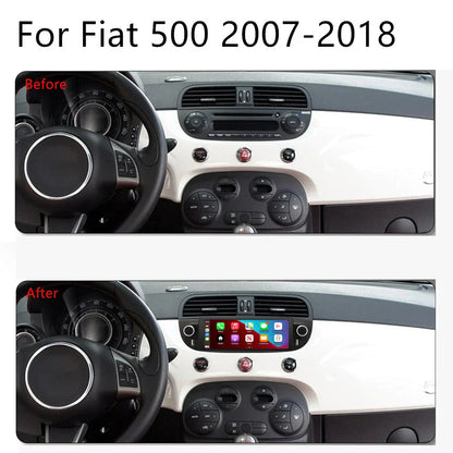 6.86'' Car Stereo GPS Navigation Head Unit for Fiat 500 (2007-2018)