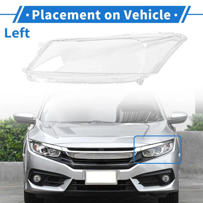 Car Front Left Headlight Lens Cover for Honda Accord (2008-2012)