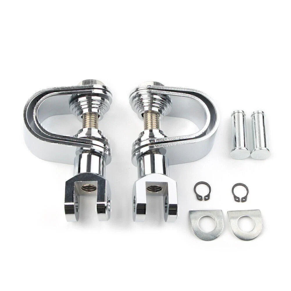 25mm & 32mm Chrome Highway Engine Crash Bar Mount Foot Pegs for Car Model