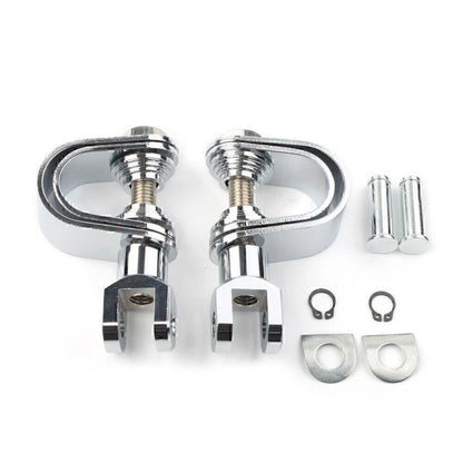 25mm & 32mm Chrome Highway Engine Crash Bar Mount Foot Pegs for Car Model