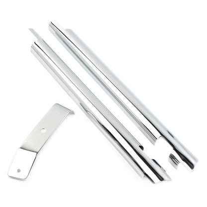 Chrome Down Tube Frame Covers for Harley Softail Twin Cam (2000-2006)