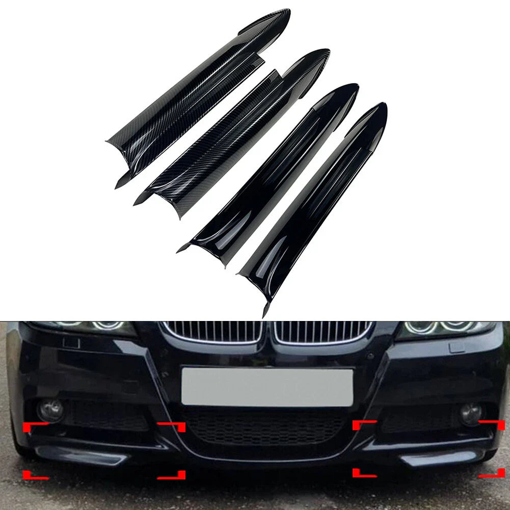 ABS Front Bumper Splitter Lip Canard for BMW 3 Series E90 E91 (2005-2008)