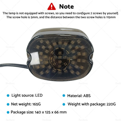 LED Rear Tail Light Brake Smoke for Harley Touring Dyna Glide Softail