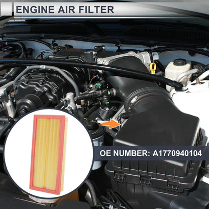 Engine Air Filter for Mercedes-Benz G550 Base 4.0L V8 Gas (2019-2024)
