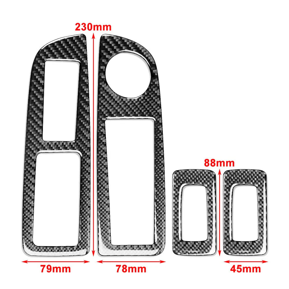 Window Lift Switch Cover Trim for Chrysler 300 300C (2005-2007) Black