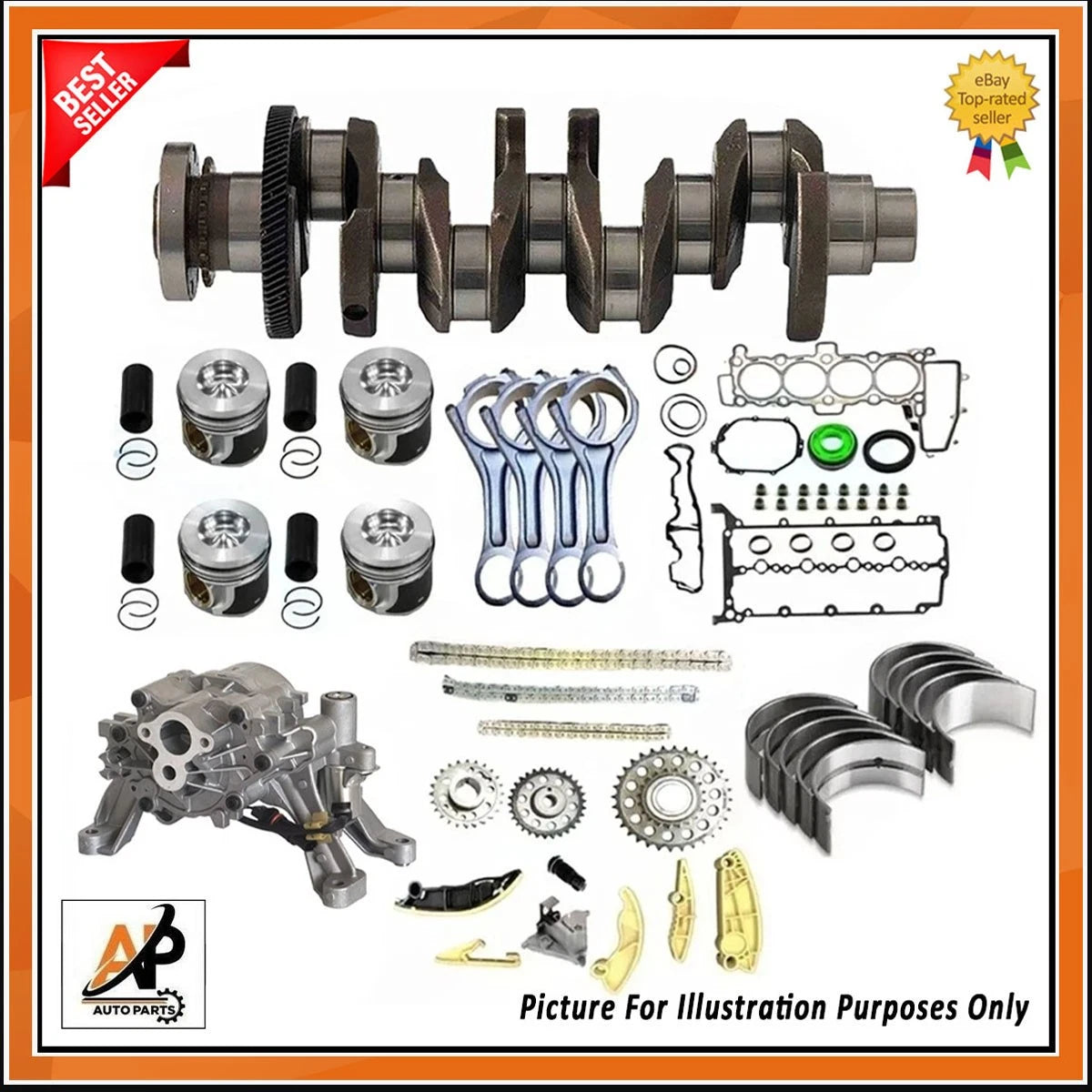 Crankshaft Engine Rebuild Kit for Land Rover Range Rover 2.0D (2018–2022)