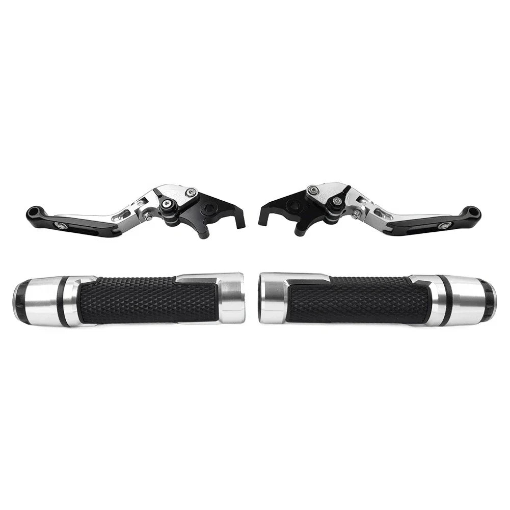 Folding Extendable Brake Clutch Levers & Handlebar Grips for Benelli BN302S