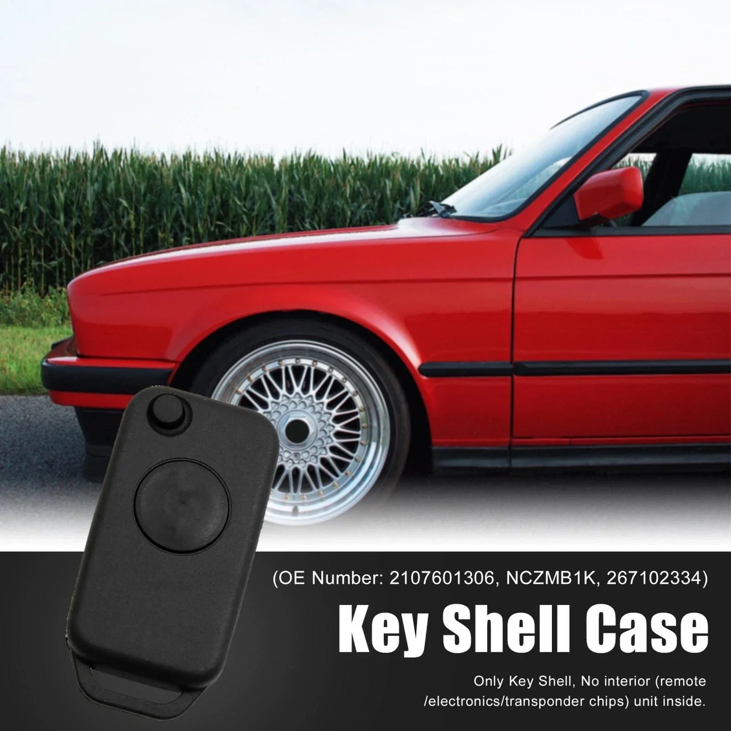 Key Button Folding Uncut Key Remote Case Shell for Mercedes-Benz ()
