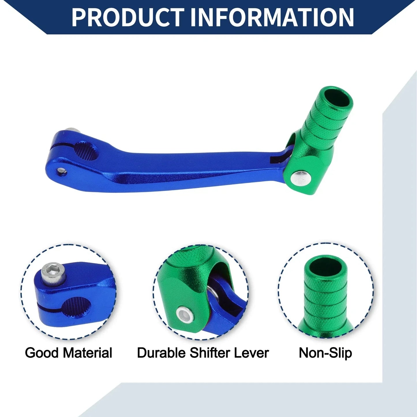 Folding Motorcycle Gear Shifter Lever for Honda CRF150F (2003-2017) Blue/Green