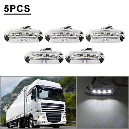 5 x LED Side Clearance Marker Lights for Truck Trailer Pickup 12V 24V
