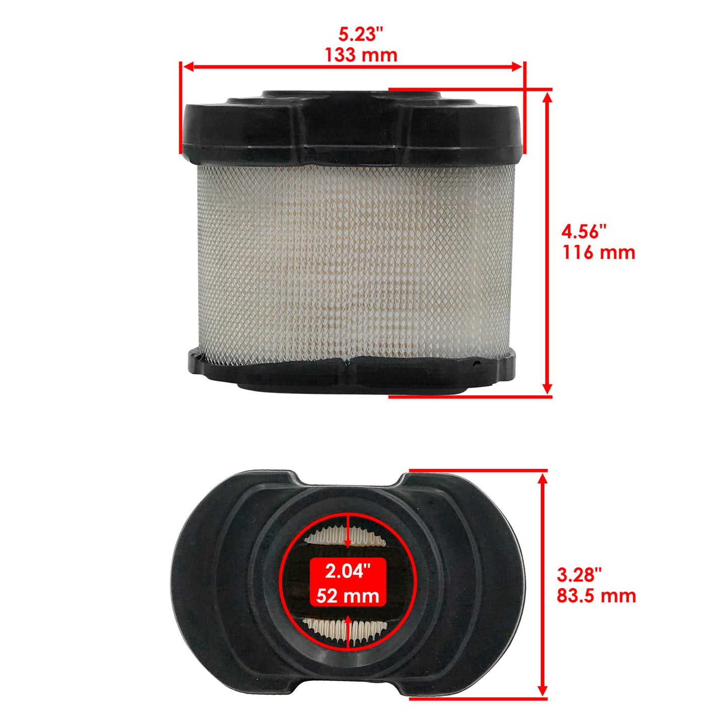Air Filter Replacement for John Deere Z515E Z625 Z645 Z655 (2005–2005)