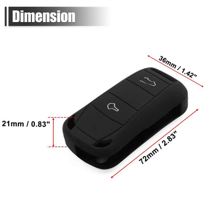 Silicone Keyless Entry Remote Key Fob Case Cover for Porsche Panamera Cayenne