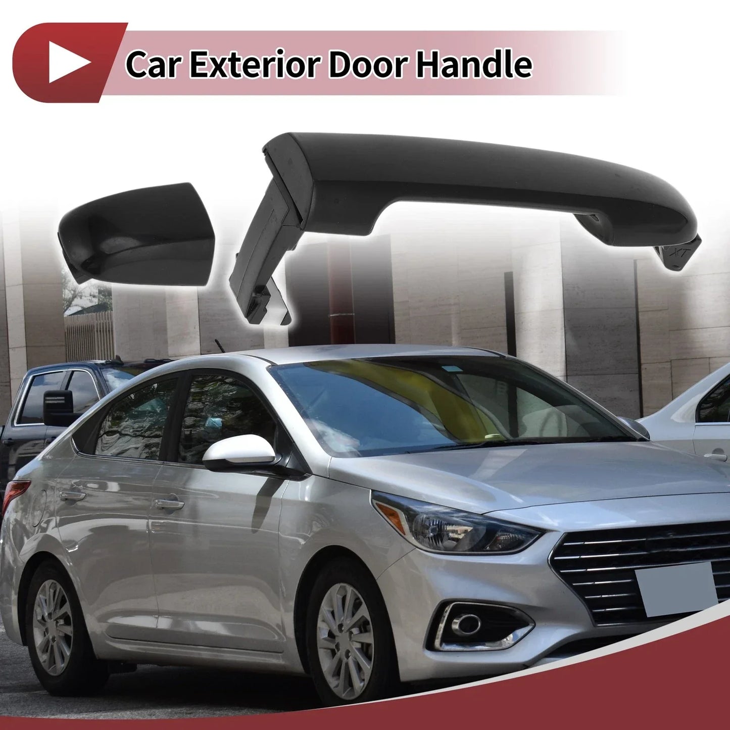 Car Door Handle Grip for Hyundai Sonata 2005-2010 Front Right Black