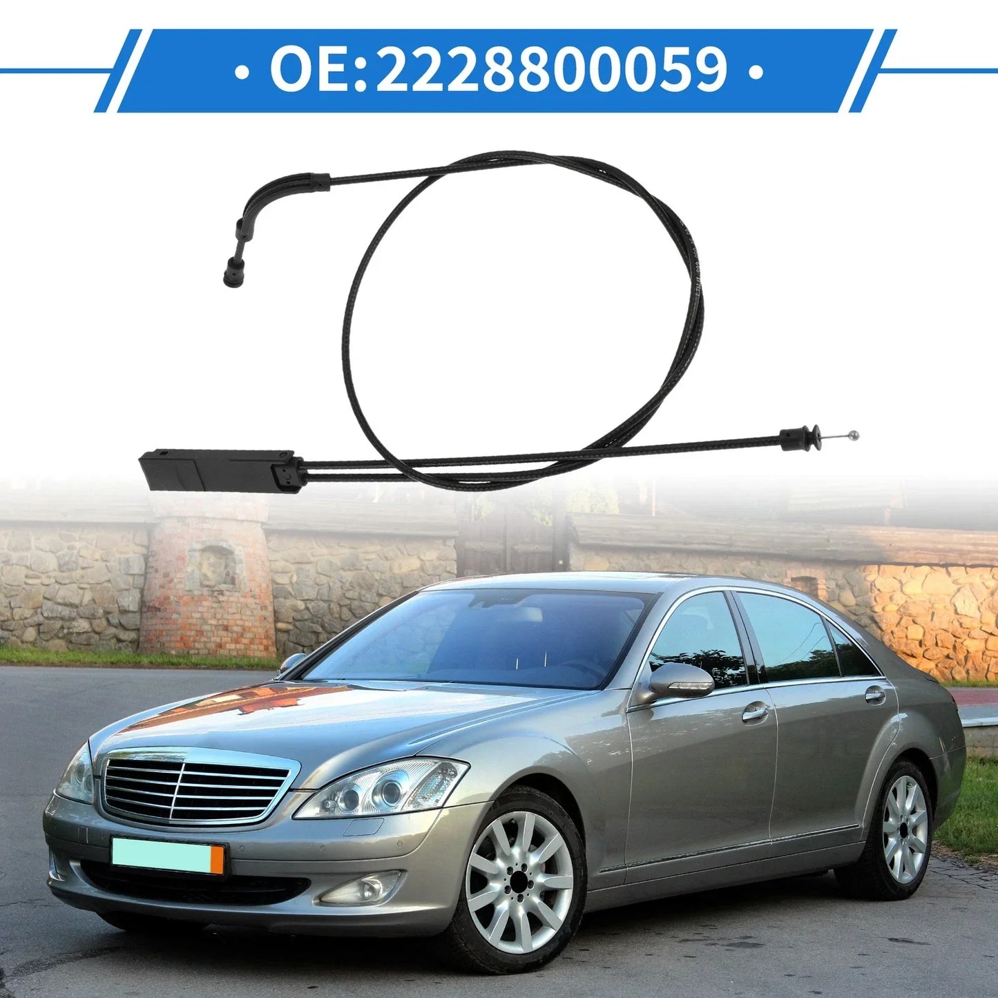 Hood Latch Release Cable for Mercedes-Benz S550 (2014-2017)