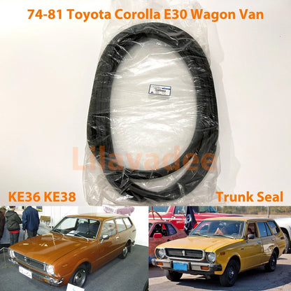 Trunk Lid Weatherstrip Rubber Seal for Toyota Corolla KE36 KE38 Wagon Van