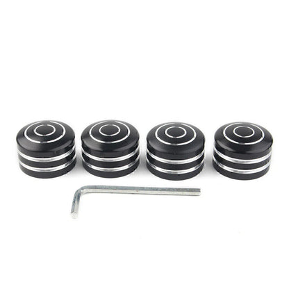 4 x Black Head Bolt Covers for Harley Sportster 883 XL (1986-2017)
