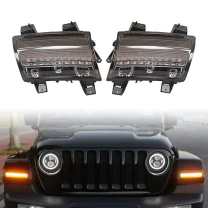LED Wheel Eyebrow Streamer Turn Signal Lights for Jeep Wrangler JL (2018-2020)