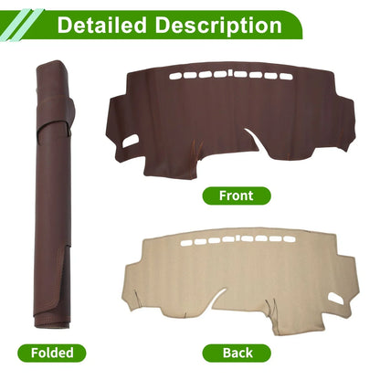 Dashboard Cover Mat for Honda Fit Jazz (2014-2019) - Brown Dash Cover