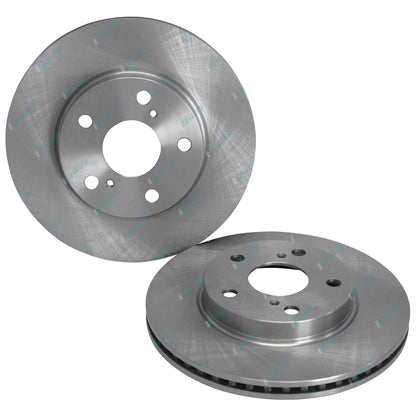 Front Disc Rotors & Bremtec Brake Pads for Toyota Corolla ZRE152 ZRE153 ZRE182 (2007-2018)