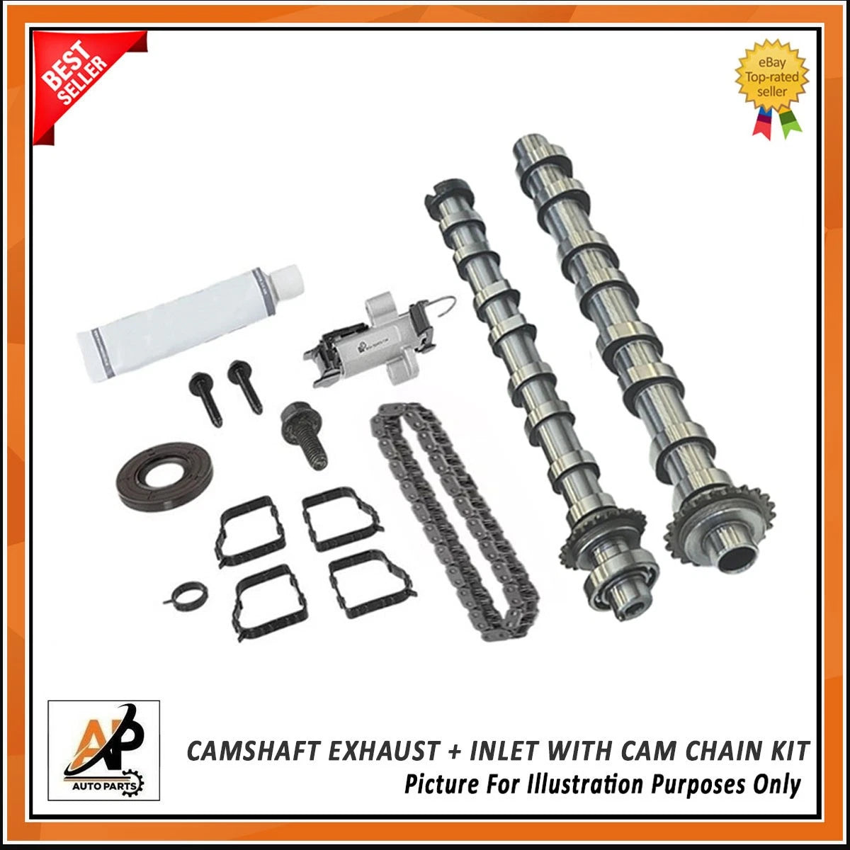 Camshaft Exhaust Inlet with Chain Kit for Peugeot Citroen DV5 1.5 (2012–2020)