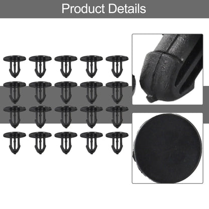Clip / 10mm / Cowl Grille Clip Nylon Stem 20pcs for Civic Del Sol