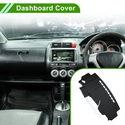 Dashboard Cover Mat for Honda Fit Jazz (2014-2019) - Black Carpet