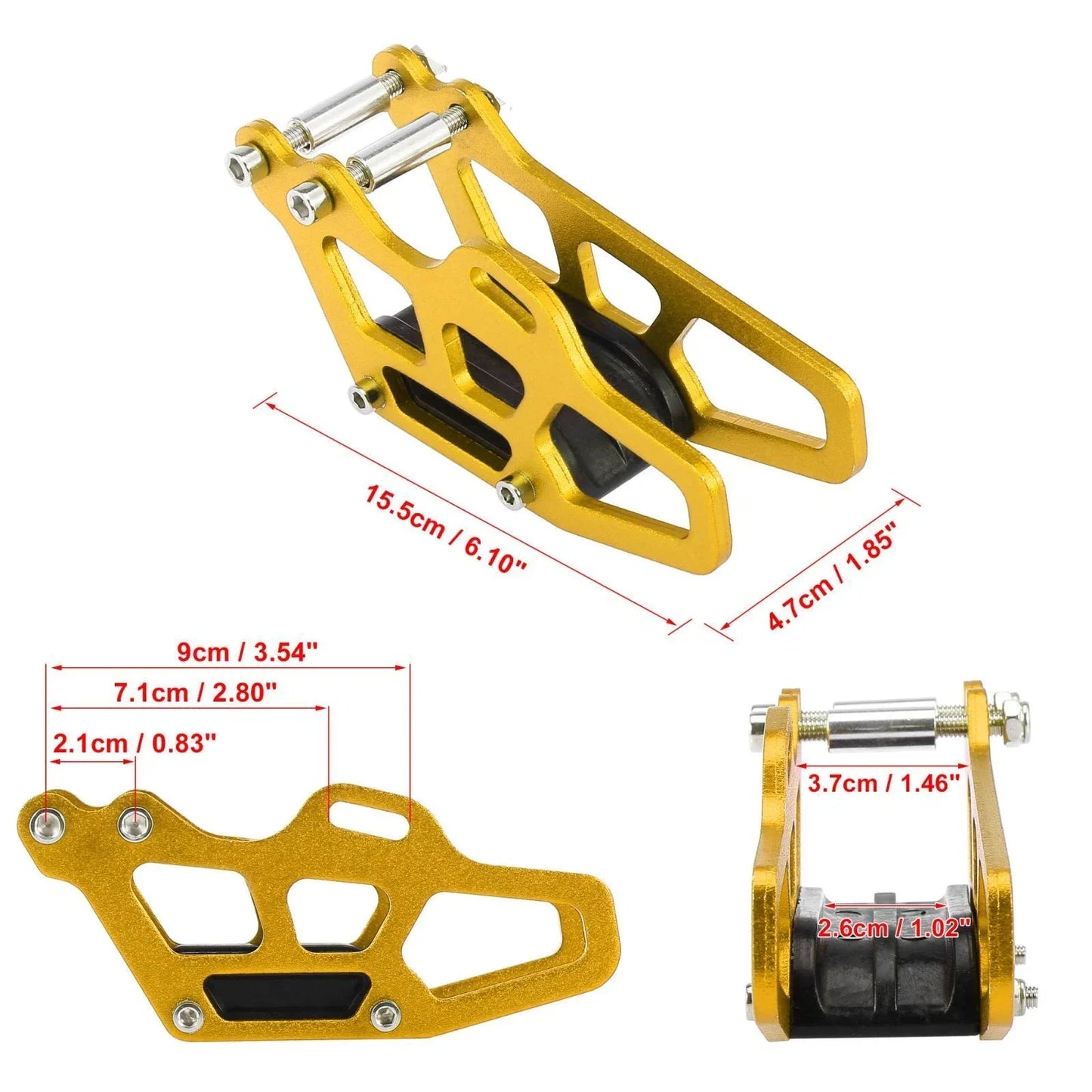 Motorcycle Chain Guard Protector Gold Tone for Honda CR125 CR250 CR450R