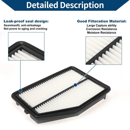 Car Engine Air Filter for Honda CR-V 2.4L (2015-2016) - 1 x Quality Filter
