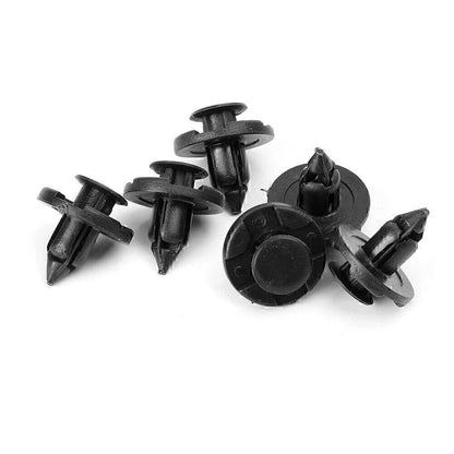 100 x 8mm Black Hole Plastic Rivets for Nissan Fender
