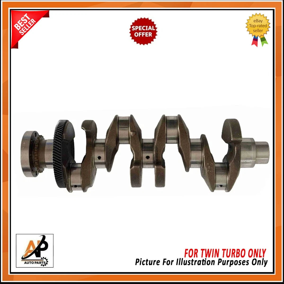 Crankshaft with Gear OEM Replacement for Land Rover Jaguar 2.0 Diesel (2001–2004)