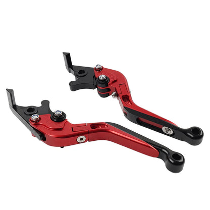Red Extendable Brake Clutch Levers for BMW F800GS/Adventure, F800R (2008-2018)