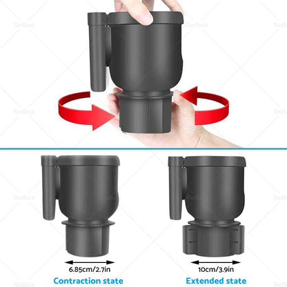 360° Adjustable Expander Cup Holder for Car Seat - Fits Most Vehicles