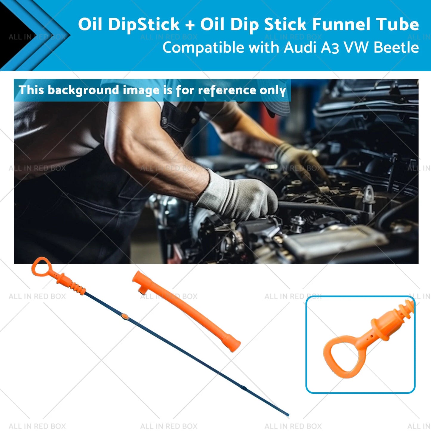 Oil Dipstick & Funnel Tube for VW Beetle, Audi A3 (1998-2010)