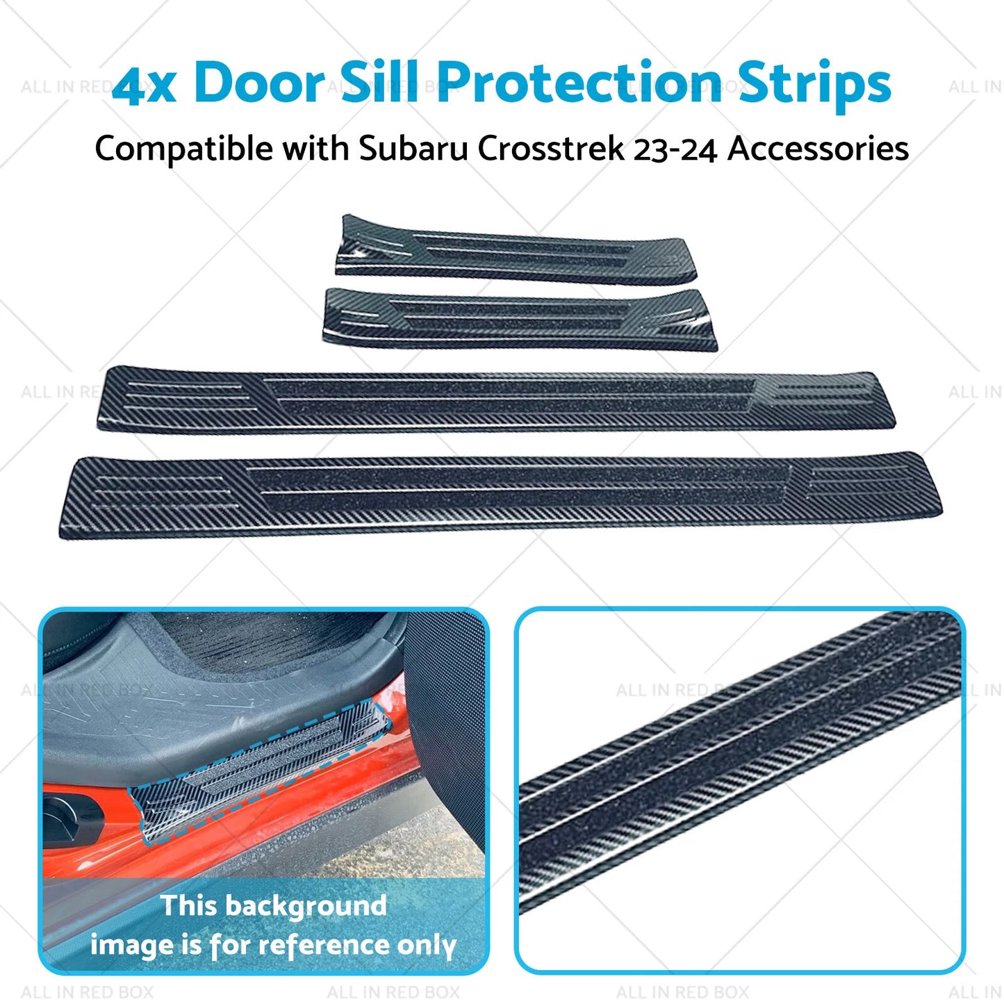 4PCS Door Sill Protection Strips for Subaru Crosstrek (2023-2024)