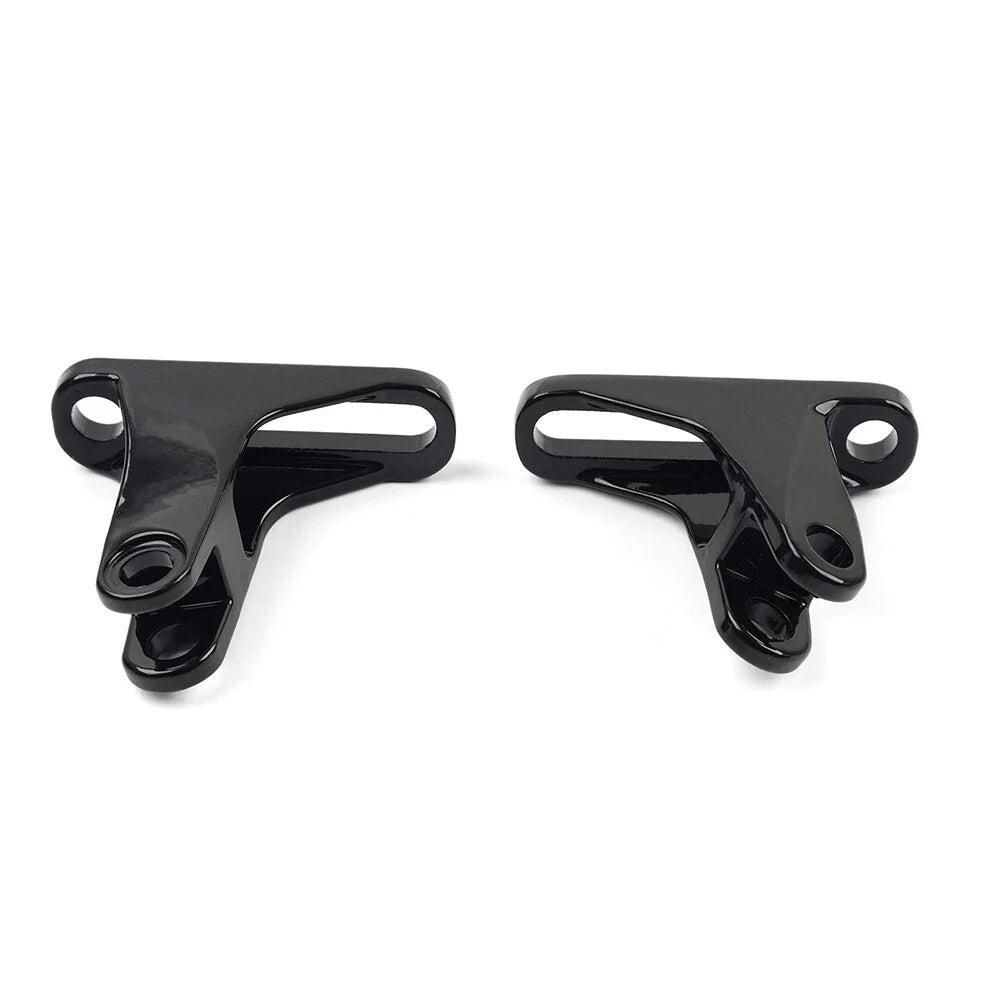 Rear Passenger Footpeg Mini Mount Black for Harley Touring Street Road Glide (93-23)