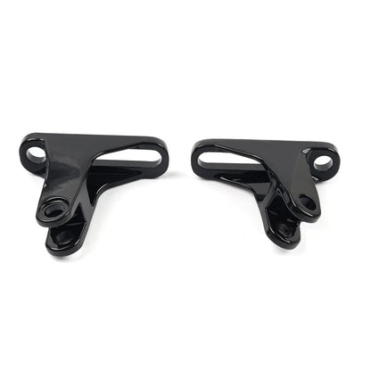 Rear Passenger Footpeg Mini Mount Black for Harley Touring Street Road Glide (93-23)