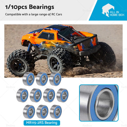 5x11x4mm Bearings for RC Tamiya 1150, HPI Savage, Traxxas, Axial, Losi
