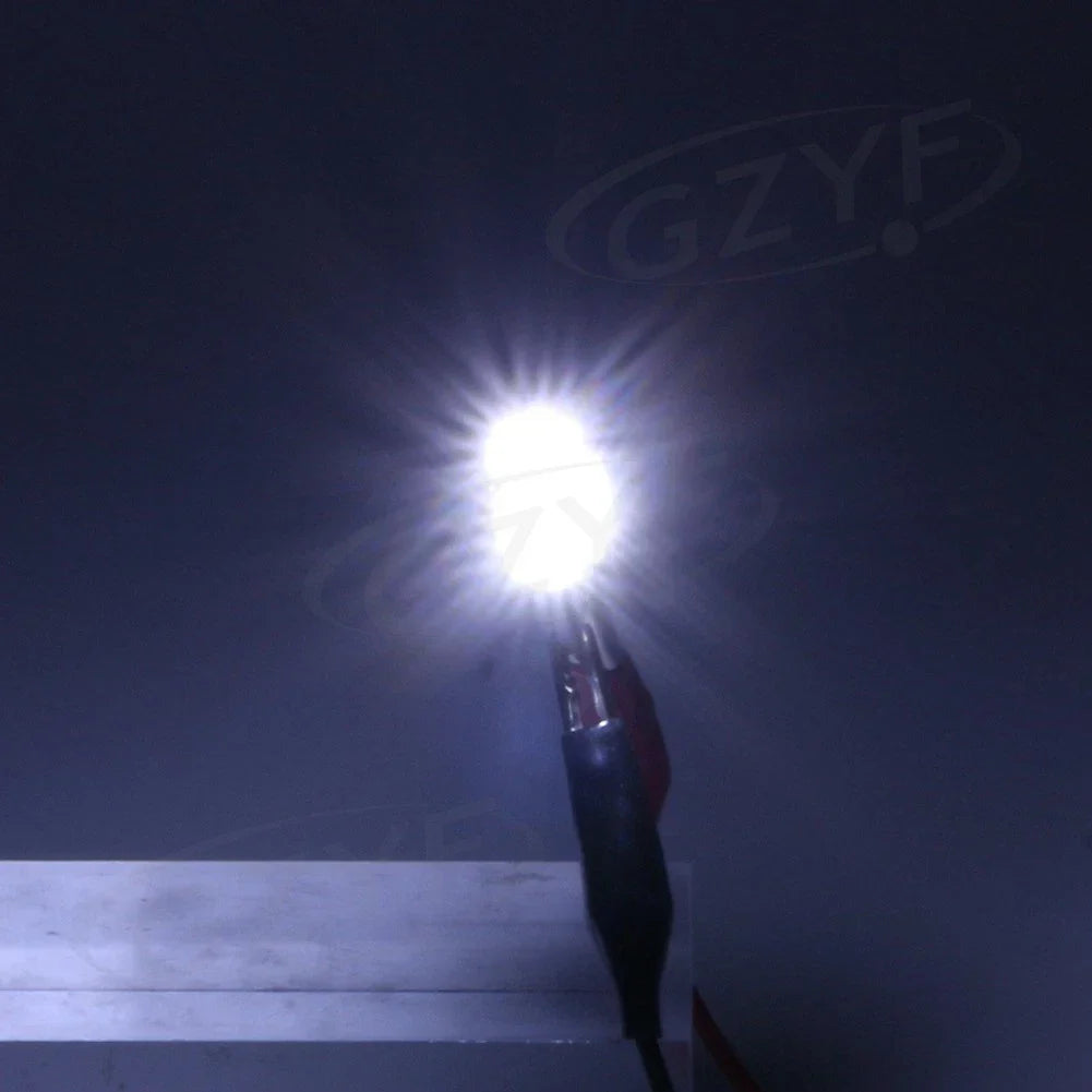 White 12V T10 168 Xenon LED Backup Reverse Lights for Car (6000K)