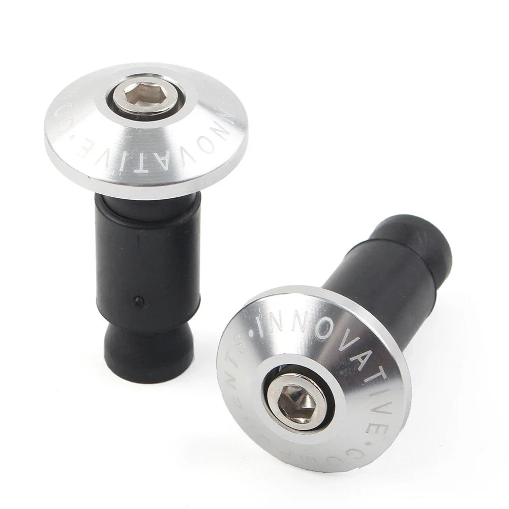 7/8'' Handle Bar End Cap Plug for Motorcycle Dirt Bike - Silver