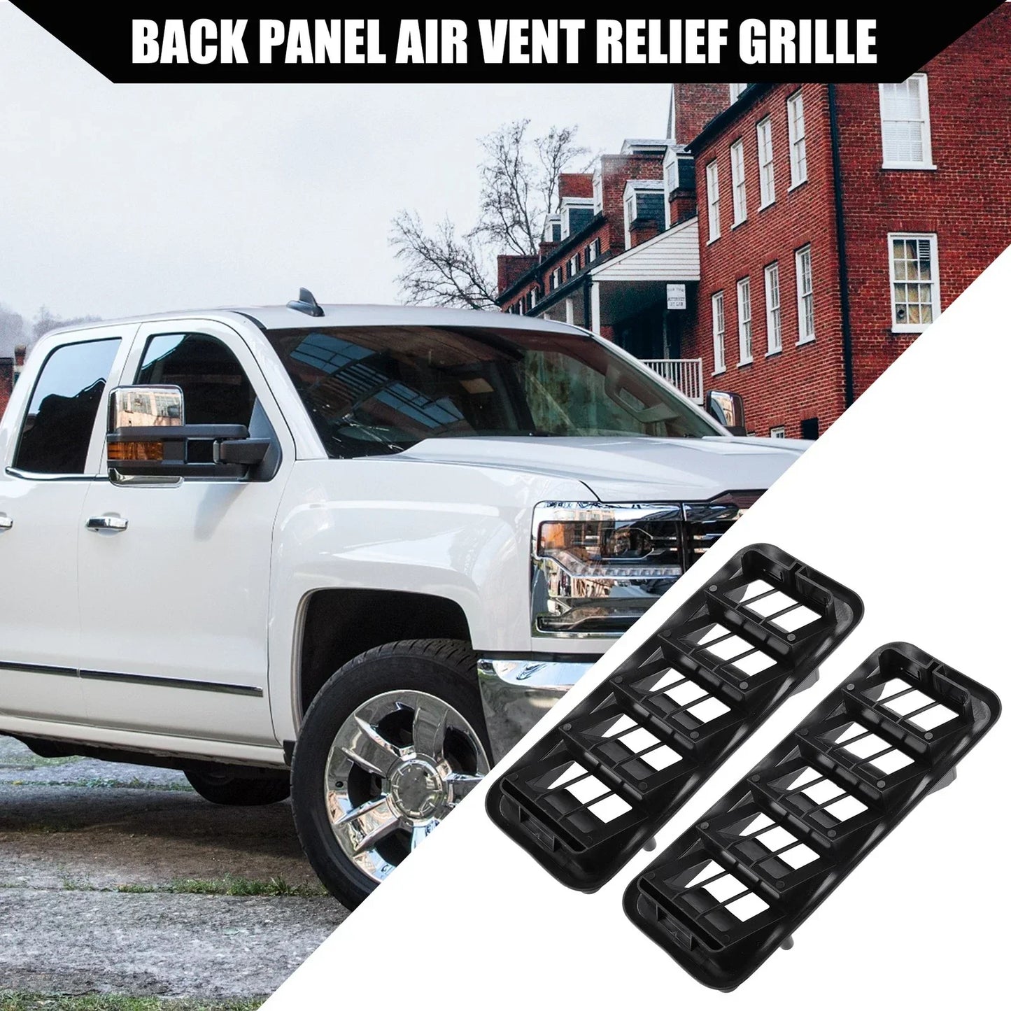 Back Panel Air Vent Grille for GMC Chevrolet Silverado  2 x Pieces