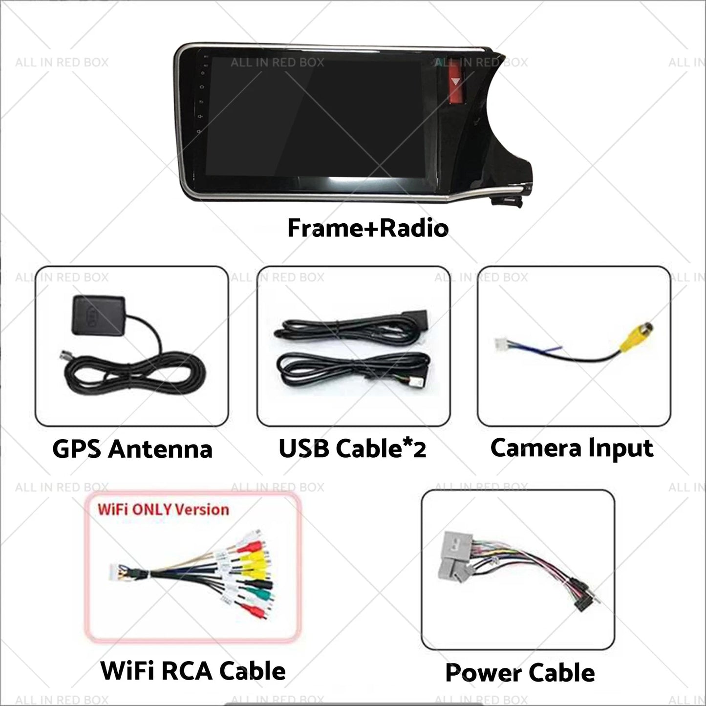 Wireless CarPlay Android Head Unit Stereo Radio for Honda City (2014+)