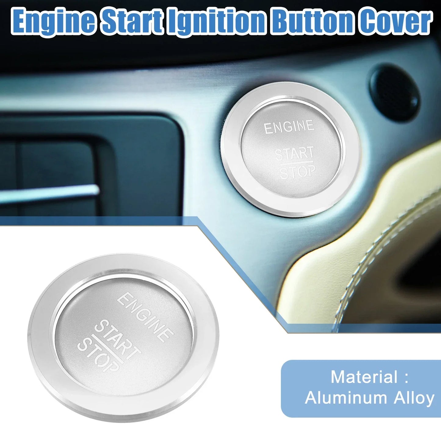 Engine Start Stop Button Cover for Mercedes-Benz B C GLC GLA (2015-2023)
