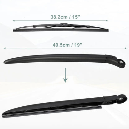 Rear Wiper Blade Arm Set for Porsche Cayenne S Pre-GTS (2002-2010)