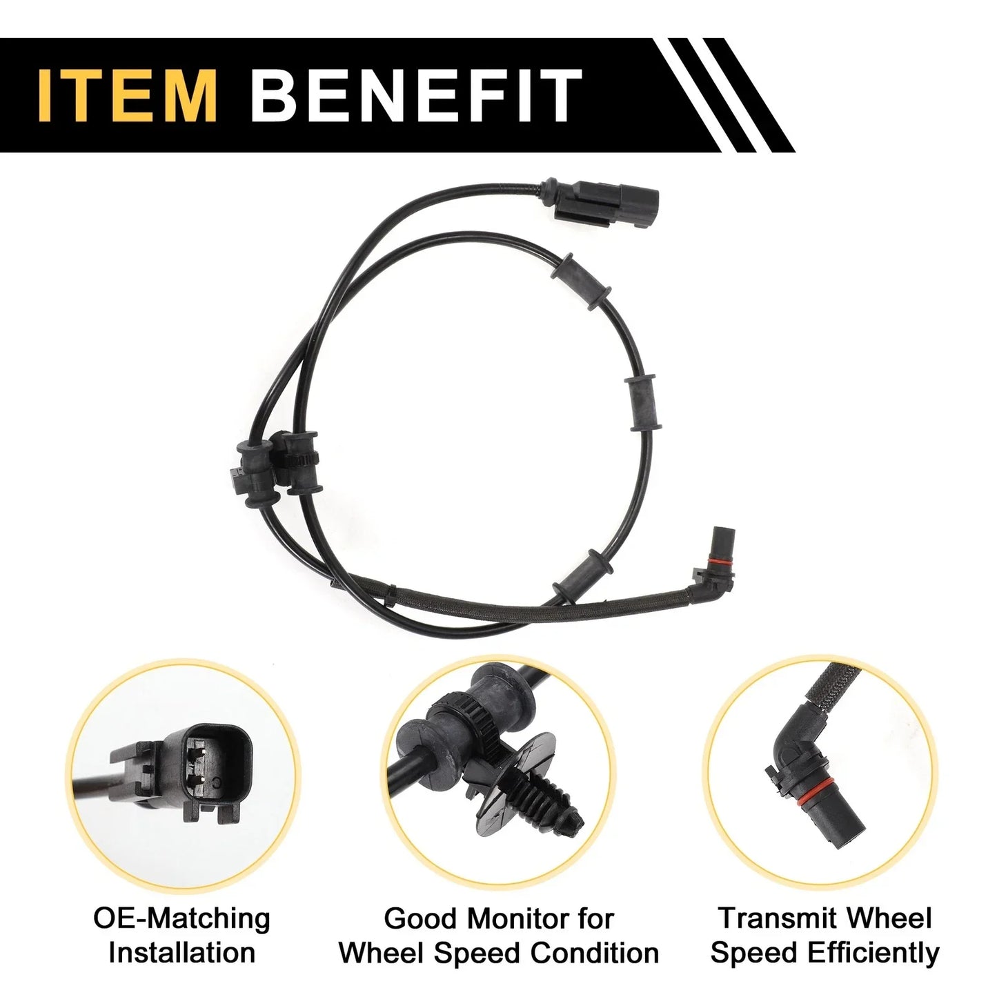 ABS Wheel Speed Sensor for Dodge Ram 2500 Front Left & Right (2003-2010)