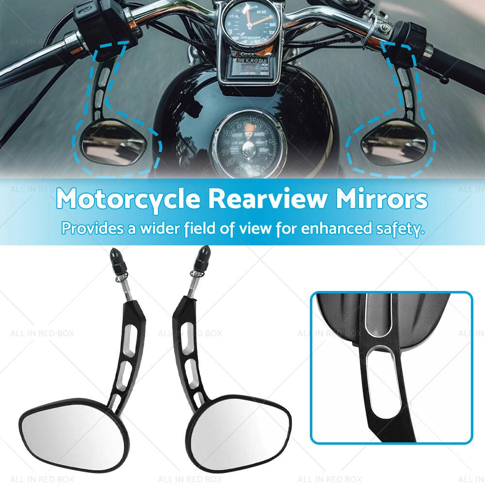 Rearview Mirrors for Harley Davidson Electra Super Glide Dyna
