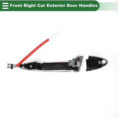 Front Right Exterior Door Handle for Lexus ES350 (2007-2012) Silver Tone