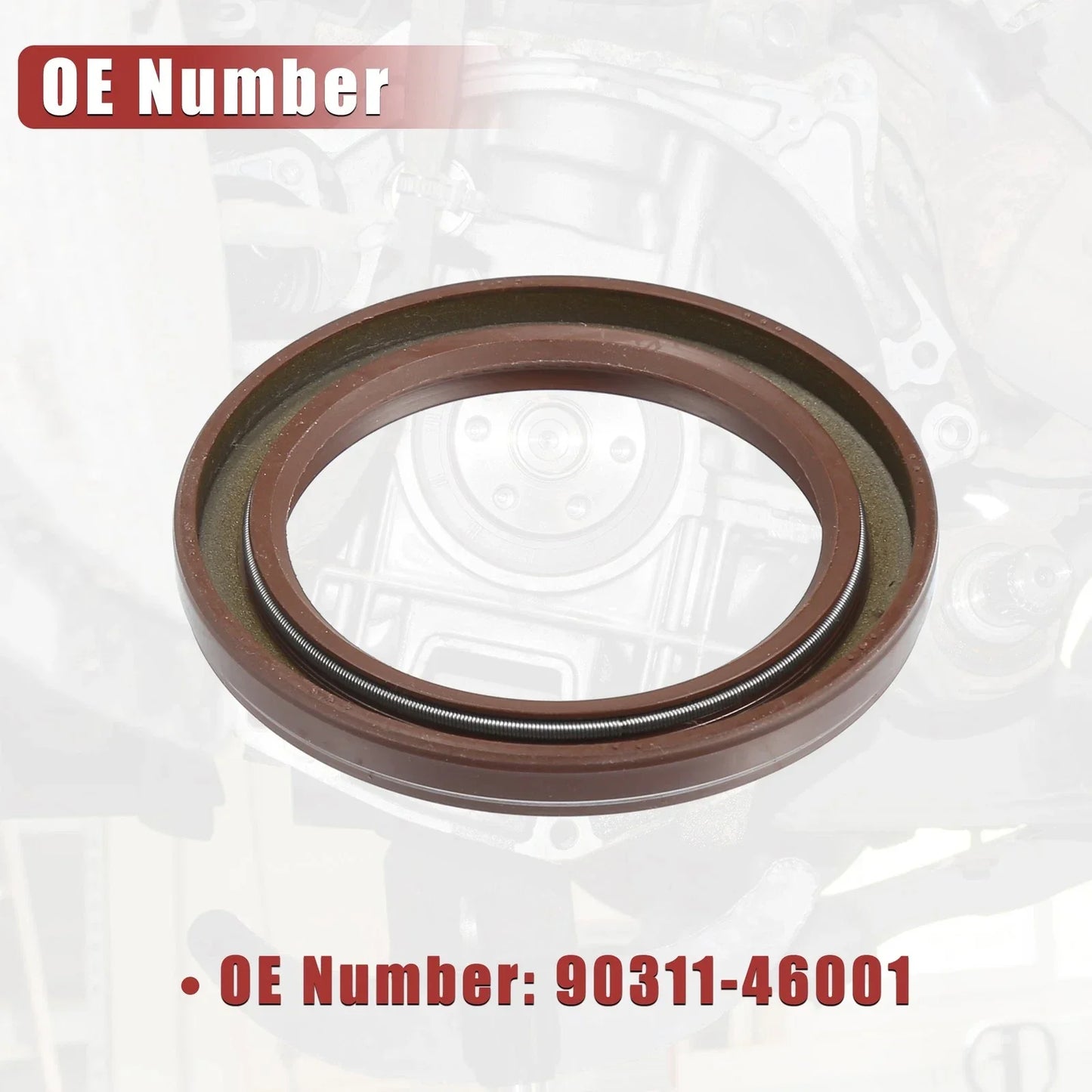 2 x Engine Crankshaft Seals for Lexus GS 300, IS 300 (1998-2005)