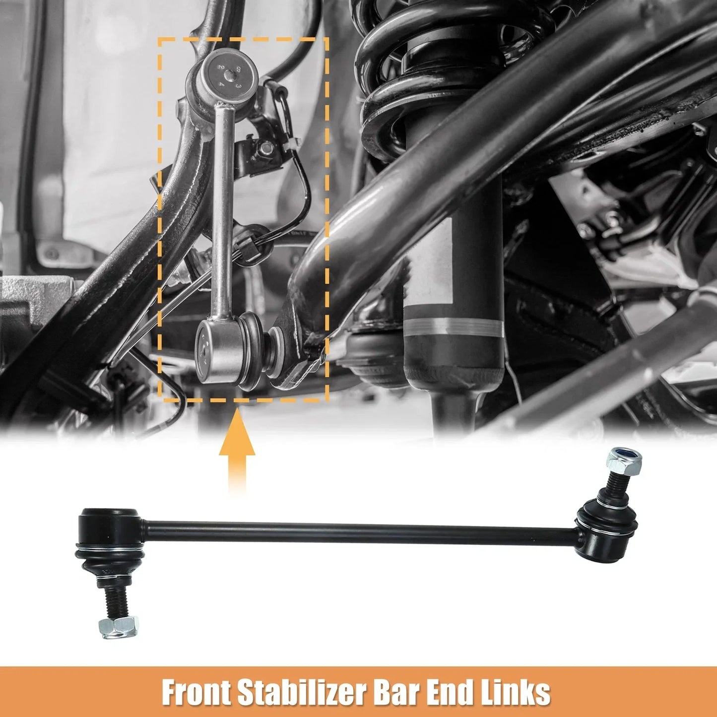 2 x Front Sway Bar Links Stabilizer Kit for Mercedes-Benz C230 (2008-2009)