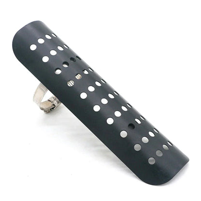 Muffler Pipe Heat Shield Cover for Universal Motorcycle Black
