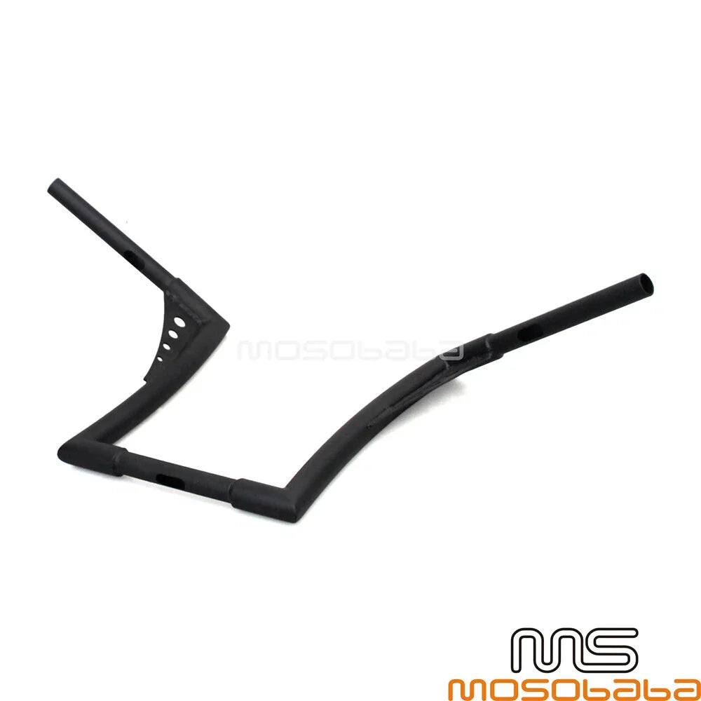 Custom 12" Rise Fat 1-1/4" Ape Hanger Handlebars for Harley FLST FXST XL